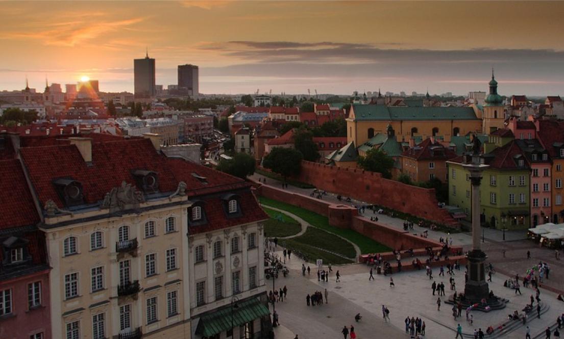 Photo: Sunrise in Warsaw, Poland